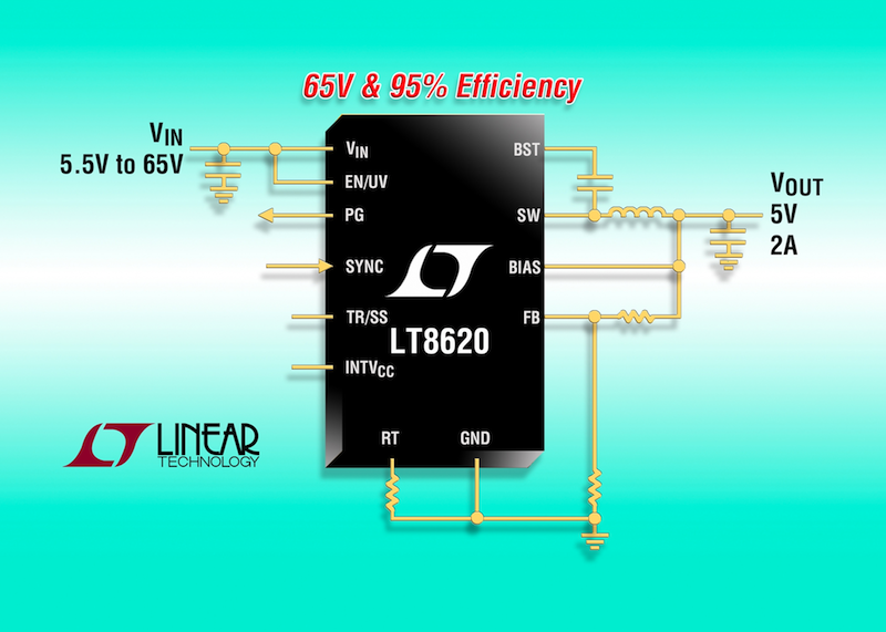 Linear's latest synchronous step-down switcher is well suited for applications such as automotive “always-on” systems